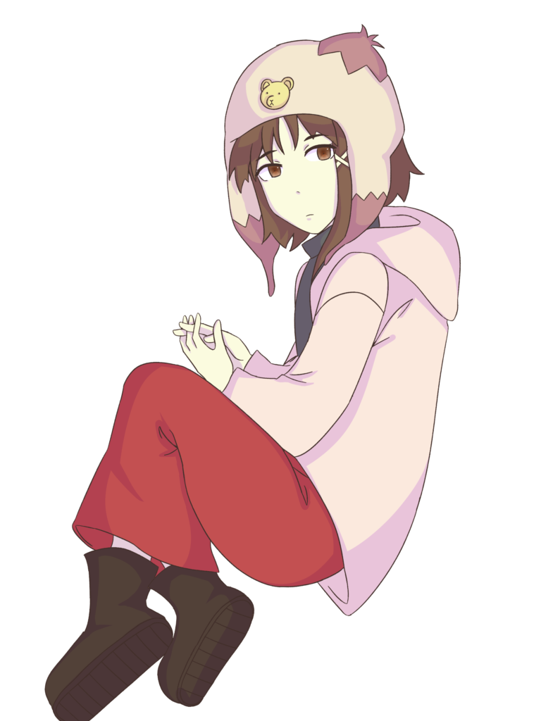 Sticker commission I made of Lain from Serial Experiments Lain