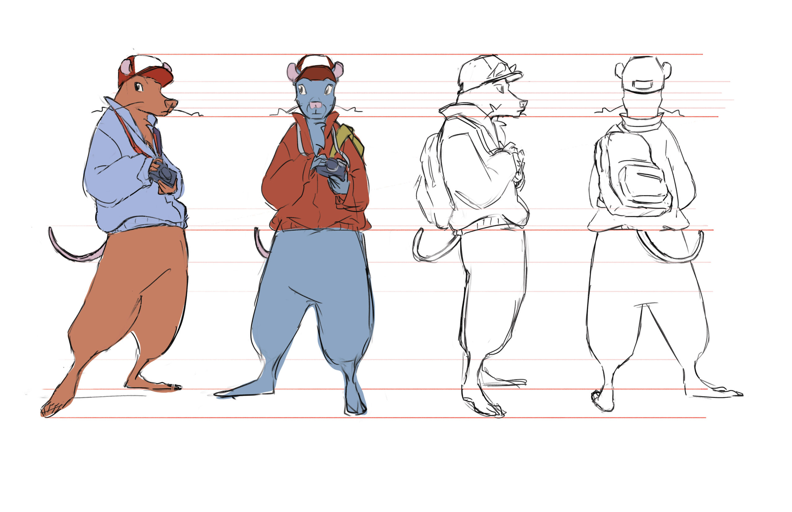 Rough draft and color exploration