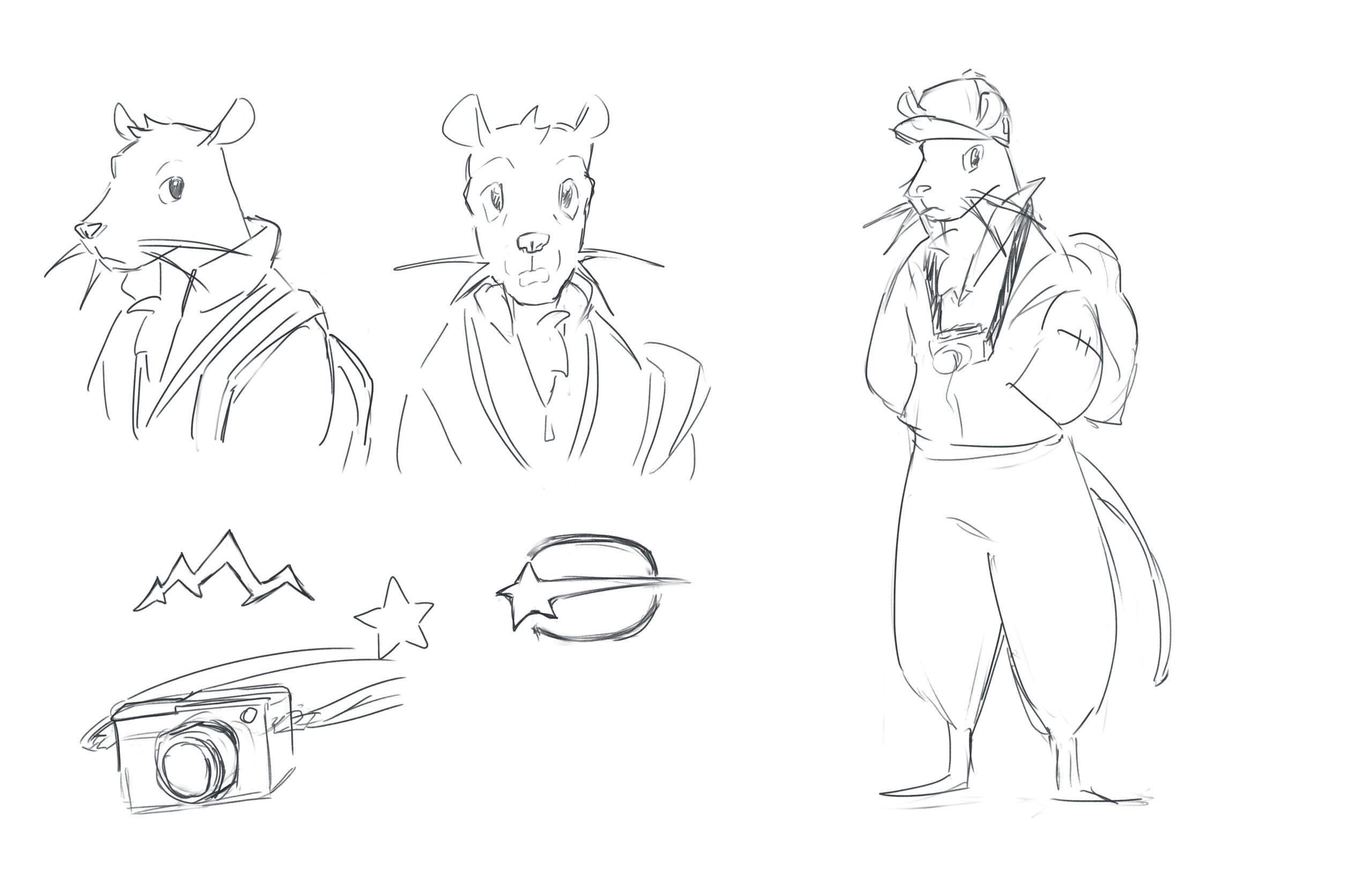 Idea sketch of a character